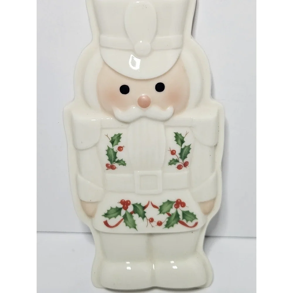 Lenox Holiday Nutcracker Porcelain Cookie Press Ornament Sugar Cookie Mold
